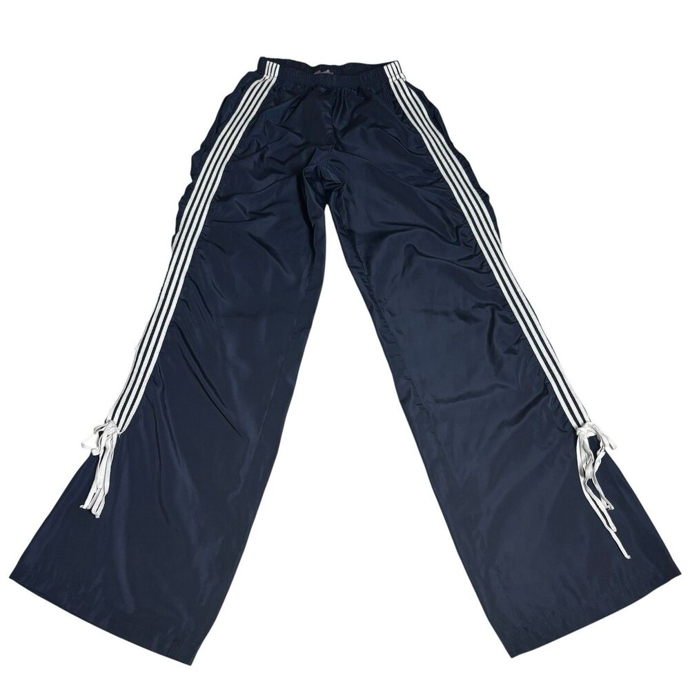 Edikted Striped Ribbon Tie Navy Track Pants XS Blockette Coquette Sporty Active